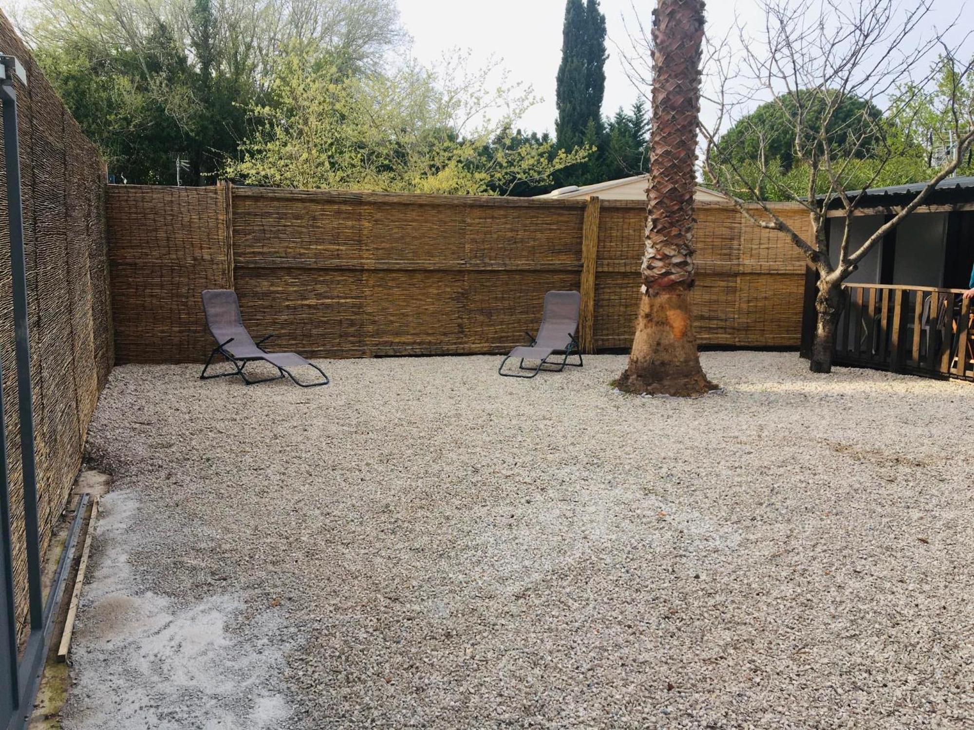 Mobil-Home Avec Grand Jardin Serignan Bagian luar foto